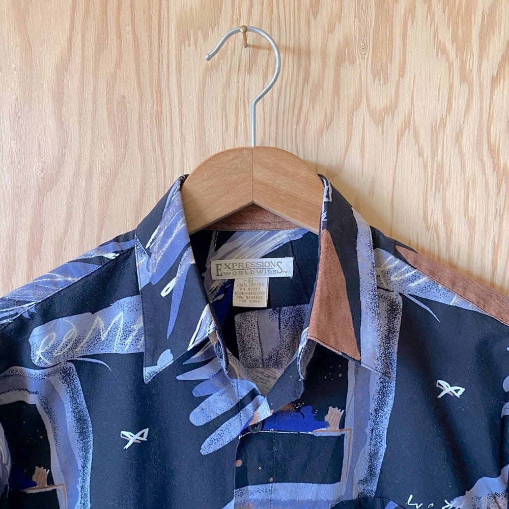 Vintage ‘80’s Men’s Printed Cotton Shirt